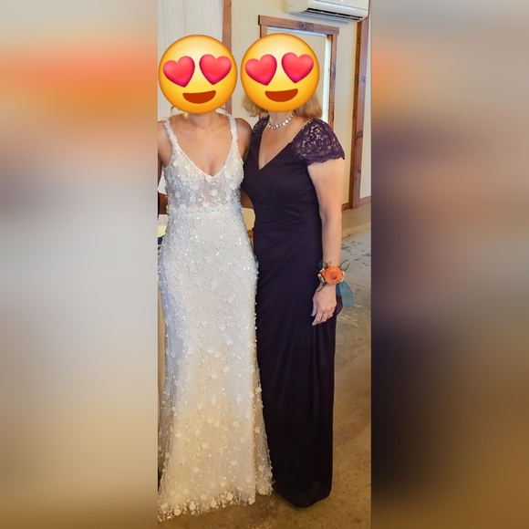 Beautiful purple ruched gown by Xscape - Picture 4 of 4